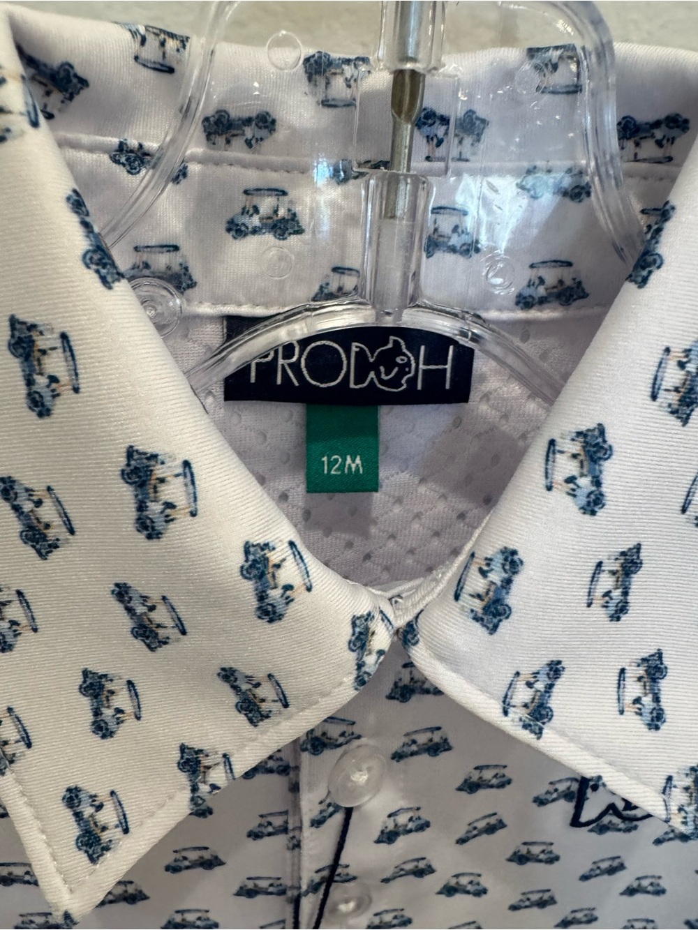 NWT Prodoh Pro Performance SS Polo, Golf Cart Print size S (8/10) - Picture 3 of 5